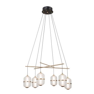 Függőlámpa Alani PND-34375-6-BK 3000K 32W 6x32W/LED 2496lm a Italux-tól