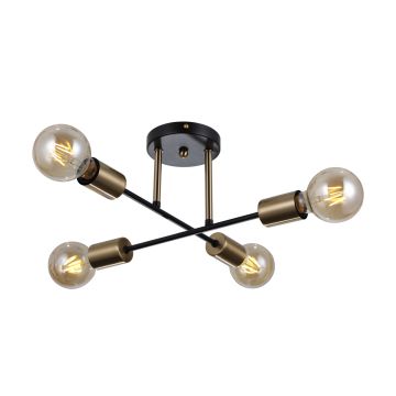 Plafonlámpa FORMIO PND-4052-4-BL-HBR 4x40W/E27 IP20 a Italux-tól