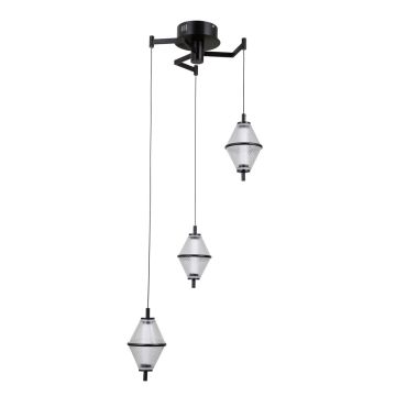 Függőlámpa Fuente PND-34395-3-BK 3000K 15W 3x15W/LED 1108lm a Italux-tól