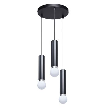 Függőlámpa Macera PND-33849-3R-BK 40W 3x40W/E27 a Italux-tól