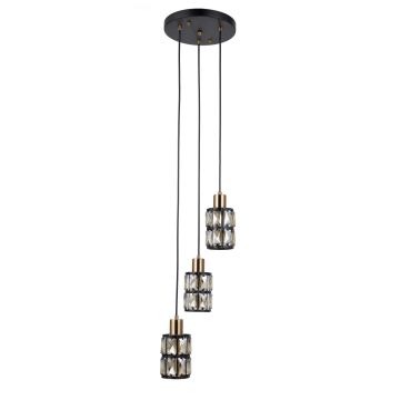 Függőlámpa Menfi PND-44236-3-BK-GD 3x40W/E27 IP20 a Italux-tól