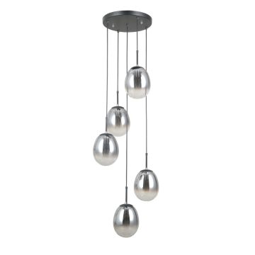 Függőlámpa Meolo PND-40825-5-BK 40W 5x40W/E14 a Italux-tól