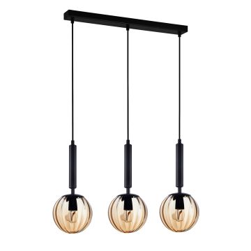 Függőlámpa RAVENA PND-2324-3L BK+AMB 3x10W/E27 IP20 a Italux-tól