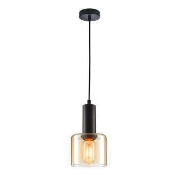Függőlámpa SANTIA PND-65342-1-BK+AMB 1x40W/E27 IP20 a Italux-tól