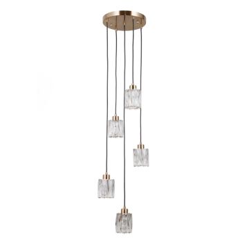 Függőlámpa Torno PND-40813-5R-HBR 40W 5x40W/E14 a Italux-tól