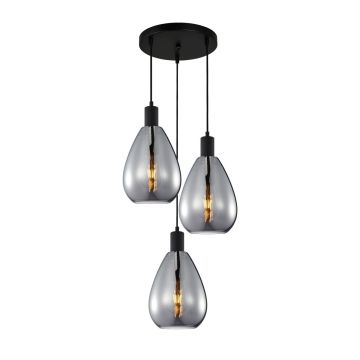 Függőlámpa Zulo PND-27812-3A-BK-SG 40W 3x40W/E27 a Italux-tól