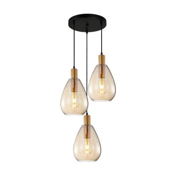 Függőlámpa Zulo PND-27812-3A-BRO-AMB 40W 3x40W/E27 a Italux-tól