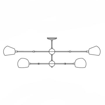 Plafonlámpa ASTRONOMY ST-5335-6 white 6x40w/E14 a Step Into Design-tól