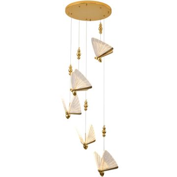 Függőlámpa BEE LAMP MP0090-5 gold 3000K 5x20W/LED 1600 lm IP20 a Step Into Design-tól