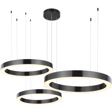 Függőlámpa CIRCLE 3in1 ST-8848-40+60+80 black 3000K 3x93W/LED 8835lm IP20 a Step Into Design-tól