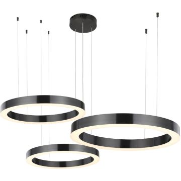 Függőlámpa CIRCLE 3in1 ST-8848-60+80+100 black 3000K 112W/LED a Step Into Design-tól