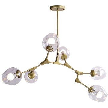 Plafonlámpa MODERN ORCHID ST-1232-6 GOLD transparent 6x60W/E27 IP20 a Step Into Design-tól