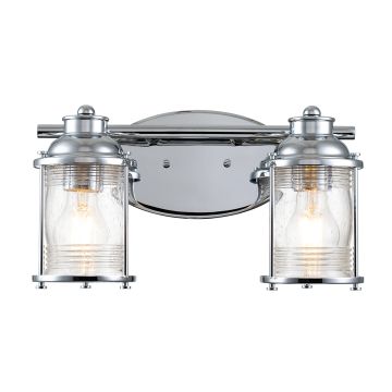 Fali lámpa ASHLAND BAY QN-ASHLANDBAY2-PC-BATH 2x60W/E27 IP44 a Quintiesse-tól