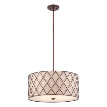 Függőlámpa BROWN LATTICE QZ-BROWN-LATTICE-P-L 4x60W/E27 a Quoizel-tól