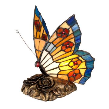 Asztali lámpa TIFFANY ANIMAL QZ-OBUTTERFLY-TL 3000K 1x3W/G9 320LM a Quoizel-tól