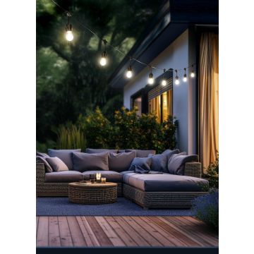 Girland CHAIN R74771132 3000k 10x1w/e27 80lm ip44 a Trio-tól
