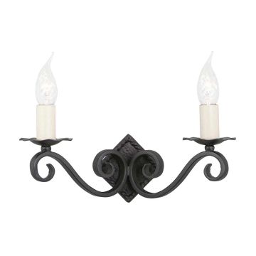 Fali lámpa RECTORY RY2A-BLACK 2x60W/E14 a Elstead Lighting-tól