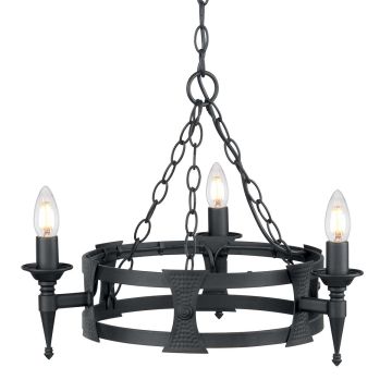 Csillár SAXON SAX3-BLK 3x60W/E14 a Elstead Lighting-tól