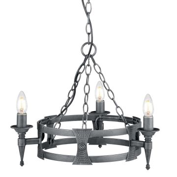Csillár SAXON SAX3-BLK-SIL 3x60W/E14 a Elstead Lighting-tól