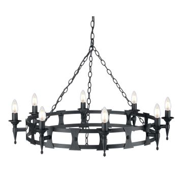 Csillár SAXON SAX8-BLK 8x60W/E14 a Elstead Lighting-tól