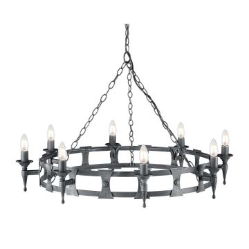 Csillár SAXON SAX8-BLK-SIL 8x60W/E14 a Elstead Lighting-tól