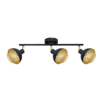 Spotlámpa Savio SPL-27357-3-BK-GD 3x40W/E14 IP20 a Italux-tól