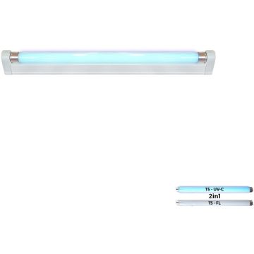 Baktericid lámpa GERMICIDAL LAMP V. UV 70001 4000k 1x14w/uv-c+1x14w/t5 775lm|775lm ip20 a Prezent-tól