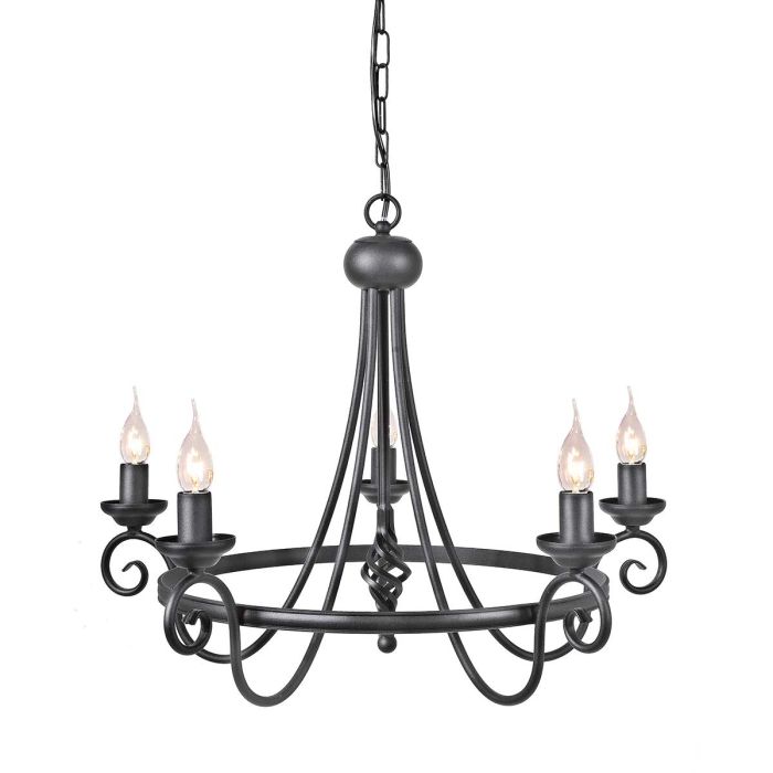 HARLECH-HR5-BLACK-Elstead Lighting-100122