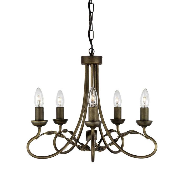 OLIVIA-OV5-BLK-GOLD-Elstead Lighting-100050